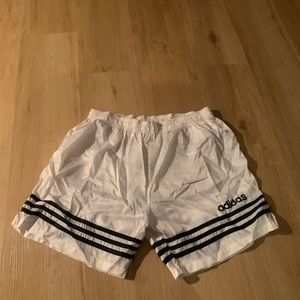 White Adidas Athletic Shorts